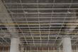 Suspended ceiling system under reconstruction building