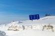 traffic signal separation of the bands in the snow