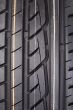 Closeup of rubber tire tread