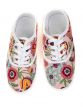 women`s sneakers with a floral pattern