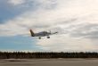 private propeller plane takes off