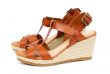 Pair of high-heeled female shoes