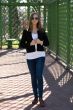 trendy beautiful girl with sunglasses in a greenhouse