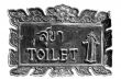 stylized sign `toilet`