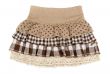 beige skirt with ruffles