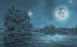 Night Moon Landscape