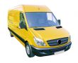 Commercial van isolated