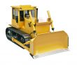 Heavy crawler bulldozer  isolated 