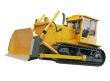 Heavy crawler bulldozer  isolated 