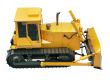Heavy crawler bulldozer  isolated 