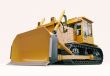Heavy crawler bulldozer 