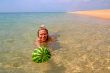 Girl with a watermelon 