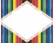 Colour pencils isolated on white background 
