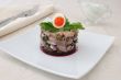 Herring tartare with capers and sour cream