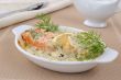 Salmon with cream and lemon sauce