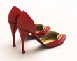 Women`s red shoes