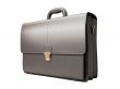 Black business briefcase isolated