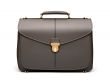 Black business briefcase isolated