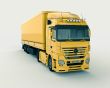 Truck on a light background