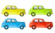 Set of retro cars