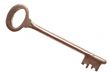 Door key isolated