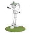 3d little man golfist.