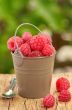 Raspberry  in a bucket