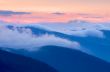 Autumn evening mountain plateau landscape (Carpathian, Ukraine) 