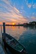 Italy Venice Burano island sunset