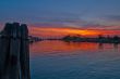 Italy Venice Burano island sunset