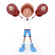 3d boy athlete.