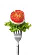 Salad on a fork