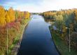 Autumn river scene