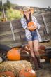 Preteen Girl Portrait at the Pumpkin Patch