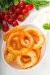 golden deep fried onion rings 