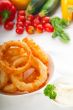 golden deep fried onion rings 
