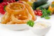 golden deep fried onion rings 