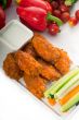  buffalo chicken wings served with pinzimonio