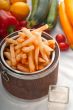 fresh french fries on a bucket
