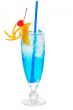 blue long drink cocktail