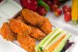  buffalo chicken wings served with pinzimonio