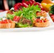 original Italian fresh bruschetta 