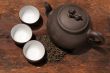 chinese green tea pot and cups