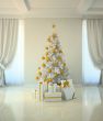 Christmas tree room in classic style