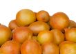 Large onions onions on a white background.