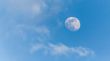 View of the moon during the day
