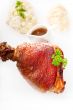 original German BBQ pork  knuckle