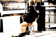 Musician plays the Saxophone