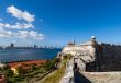 Caribbean Cuba Havana fortress view with skyline