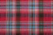 Red checked fabric